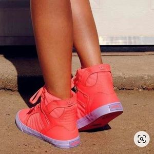 ISO supra skytop muska 001 coral sneakers woman’s Size 7 1/2 or 8